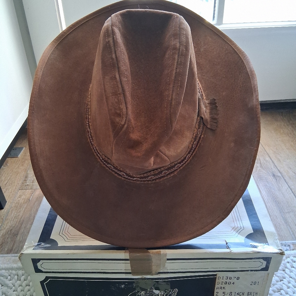 STETSON Vintage Western Rodeo Cowboy Hat Trim Sable Sz: 7 1/2R